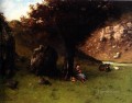 La Petite Bergere The Young Shepherdess Realist painter Gustave Courbet